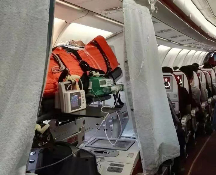 新乐市跨国医疗包机、航空担架